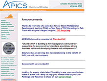 Tablet Screenshot of apicsrichmond.org